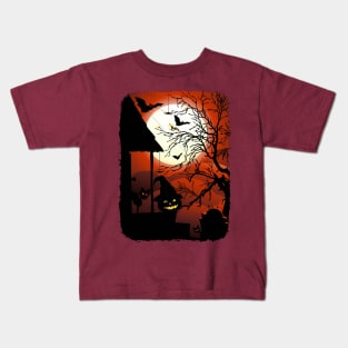 Spooky Bat Kids T-Shirt